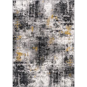 Adare Contemporary Abstract Yellow 5 ft. x 7 ft. Area Rug