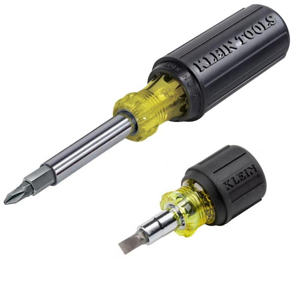 6-in-1 SCREWDRIVER WITH SOFT CUSHION GRIP HANDLE Slotted Phillips Torx Bits Tool 