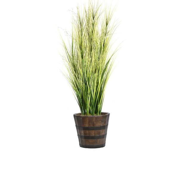 Laura Ashley 68 in. Tall Onion Grass with Twigs in Planter
