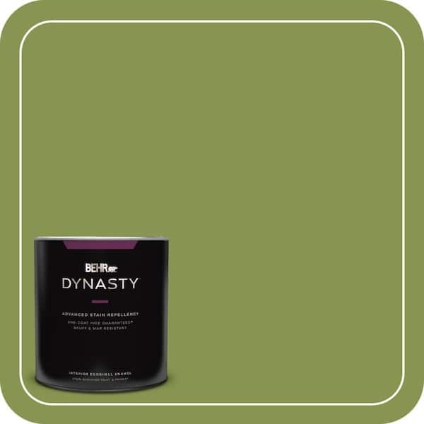 BEHR DYNASTY 1 qt. #410D-5 Scotland Isle Eggshell Enamel Interior Stain-Blocking Paint & Primer