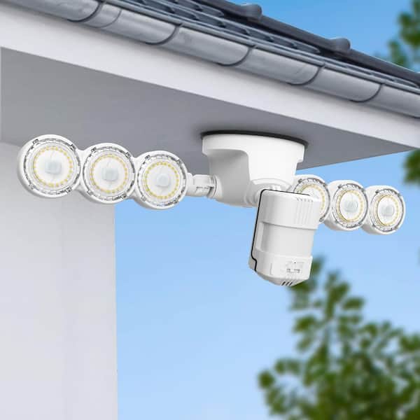 SANSI 45-Watt 6000 Lumens 180° White Motion Sensor Outdoor