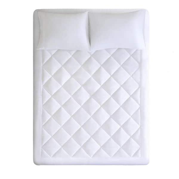 King Plush 3 in Overfilled  Hypoallergenic Down Alternative Waterproof Mattress Pad