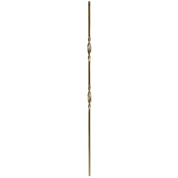 WM Coffman 44 in. x 1/2 in. Oil Rubbed Copper Double Ribbon Hollow Iron Baluster