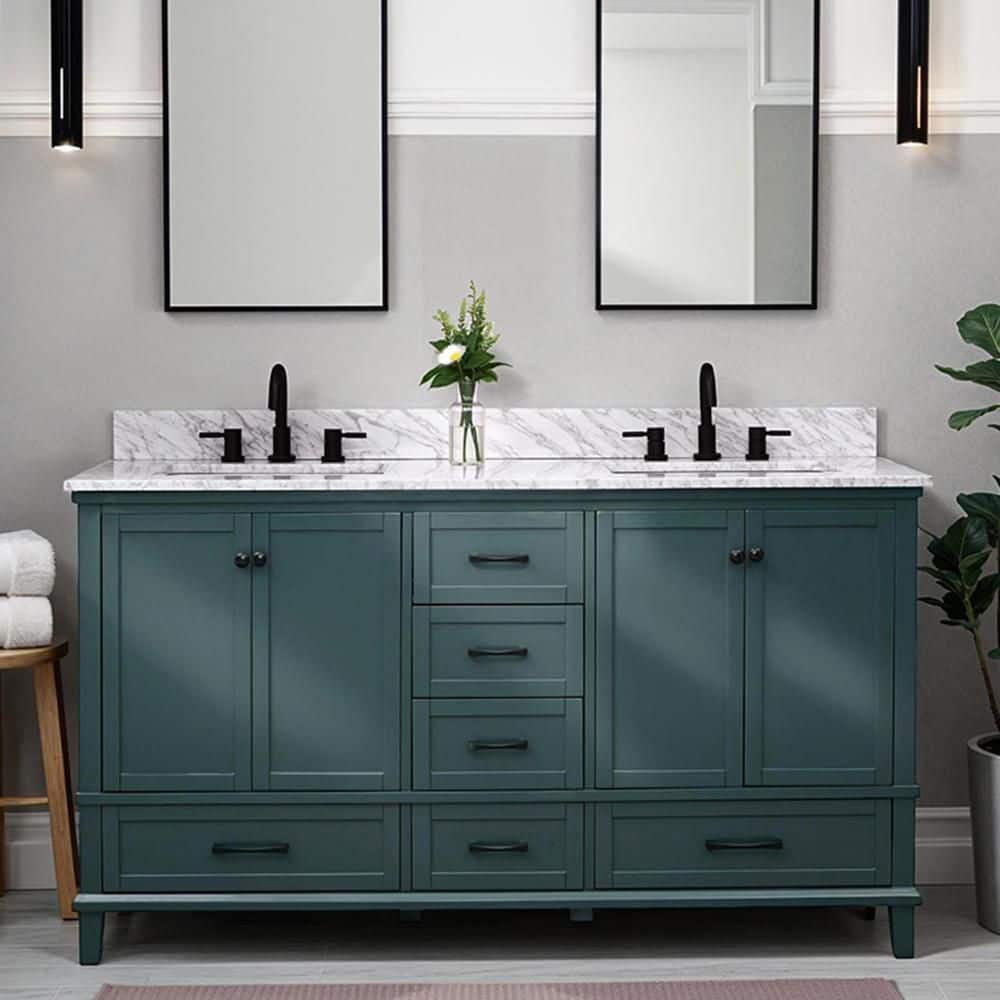 SHR ビンディング G-STYLE Home Decorators Collection Merryfield 61 in. Double Sink Antigua