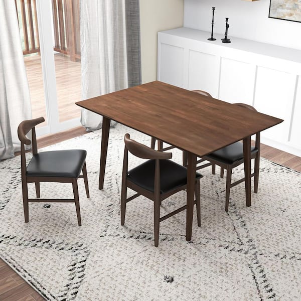 Mid Century Walmart Wood Dining Table Ashcroft Furniture Co Imani