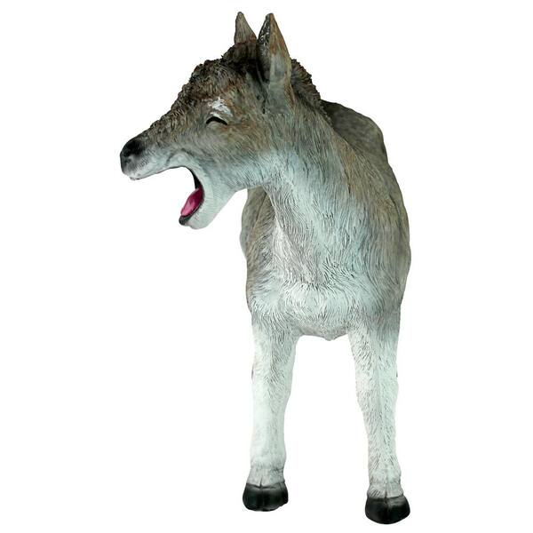 Design Toscano 12.5 in. H Laughing Donkey Statue QM2541900 - The 