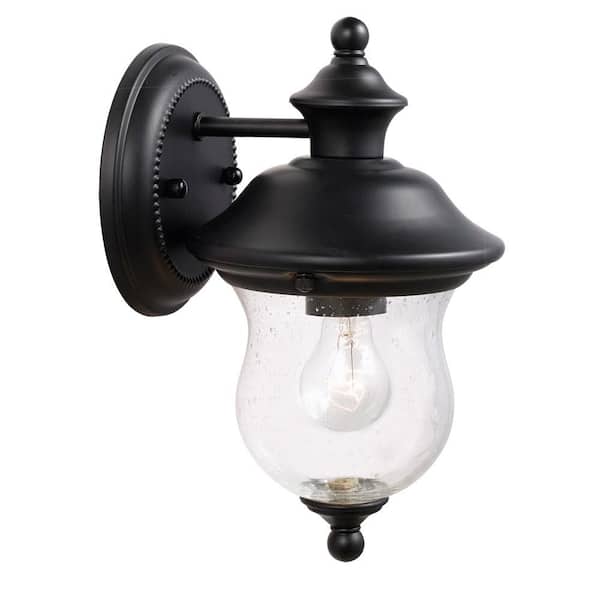 Design House Highland Black Outdoor Wall Lantern Sconce