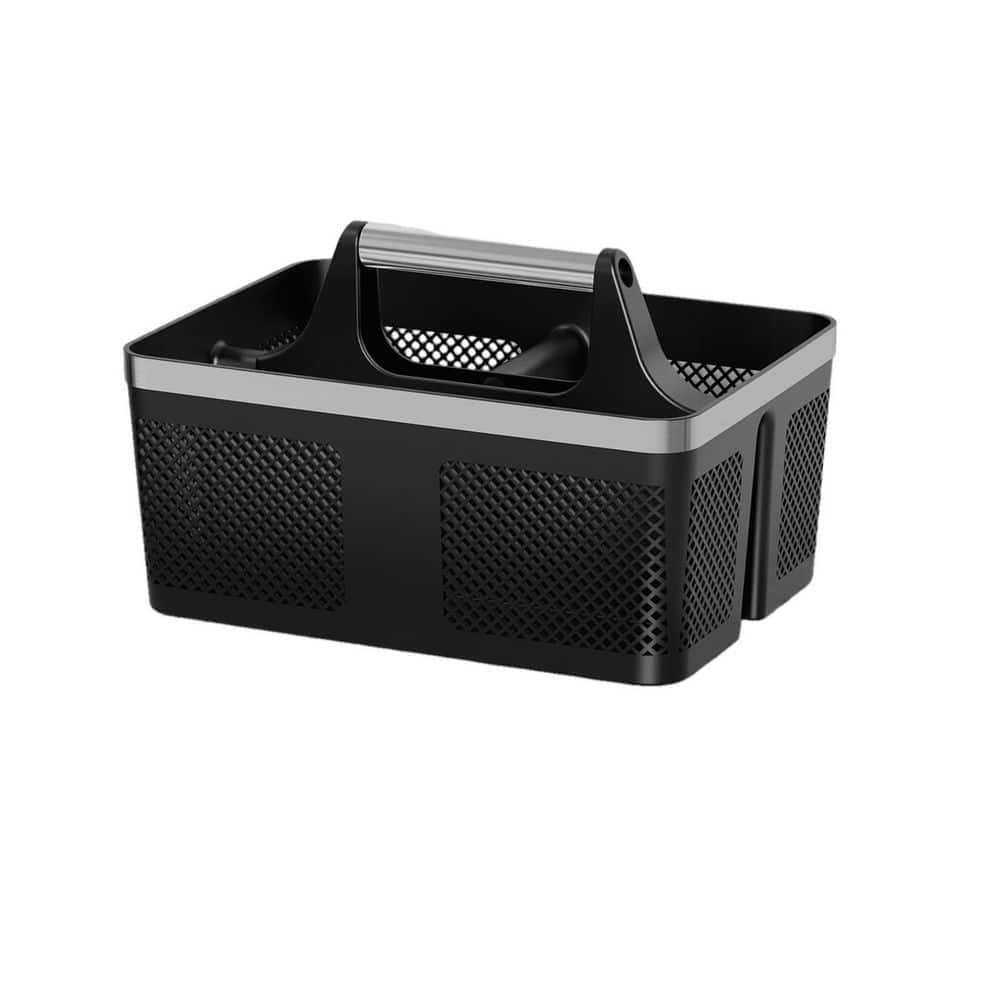 Free Standing Shower Caddy with 360 Drainage, Compact and Portable Design, Hard Shower Basket, in Black price history on PriceWatchPro