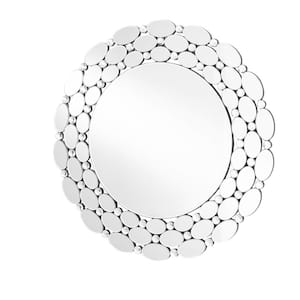 Timeless Home 35 in. W x 35 in. H x Contemporary Frameless Round Clear Mirror