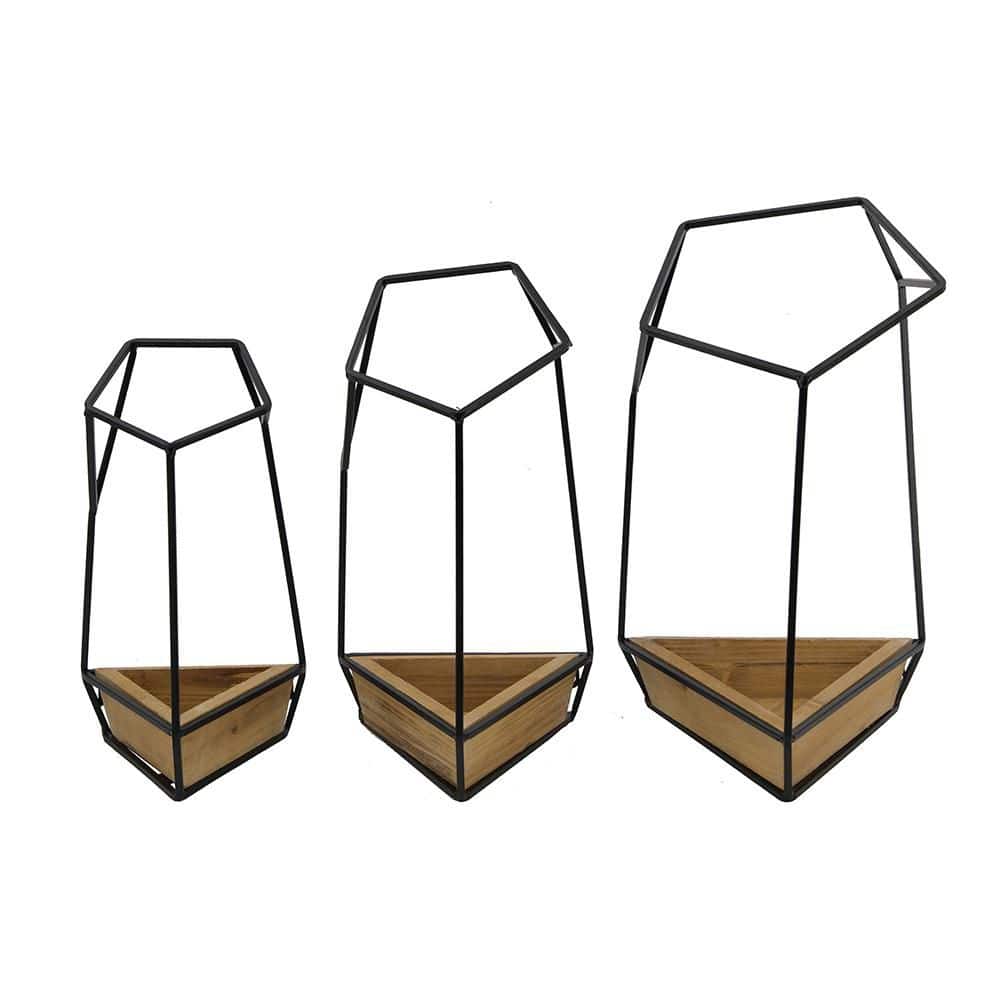 Curated visual reference: Hot Seller Black Brown Geometric Metal And Wood 9 8 Photo Inspiration