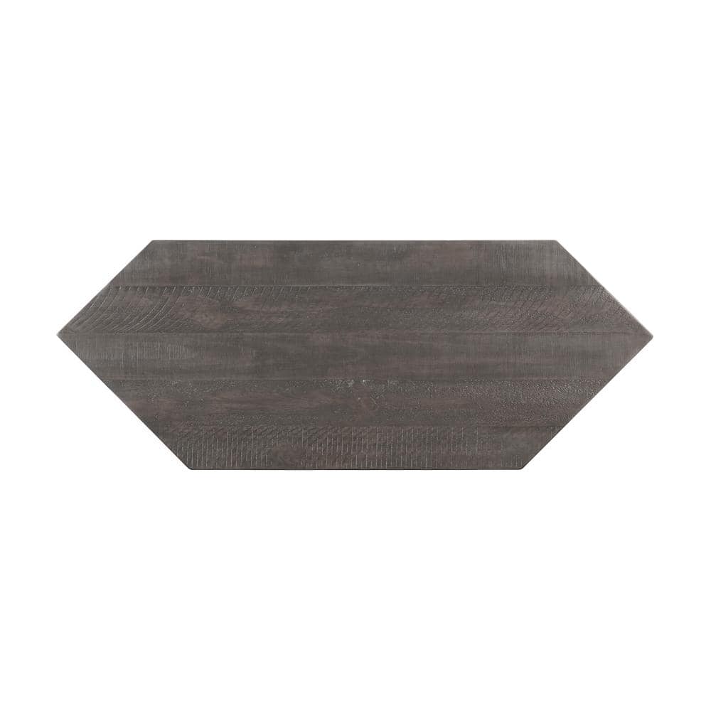 Gray 50" Solid Wood Corner TV Stand with Cabinet