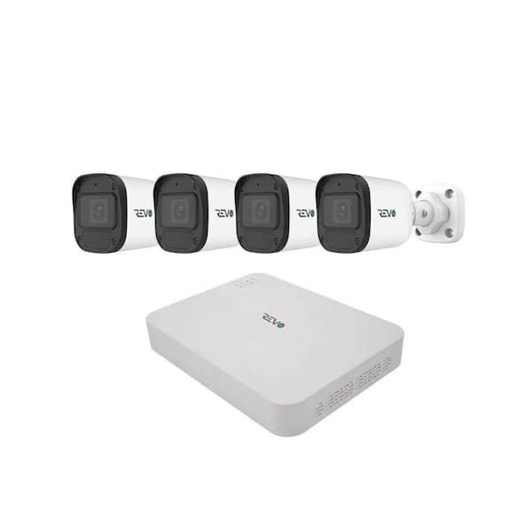 ULTRA BLUE SERIES 4K 4 Channel Wired PoE NVR Smart Security Camera System with 1TB HDD & 4x 2K (4MP) Bullet Cameras