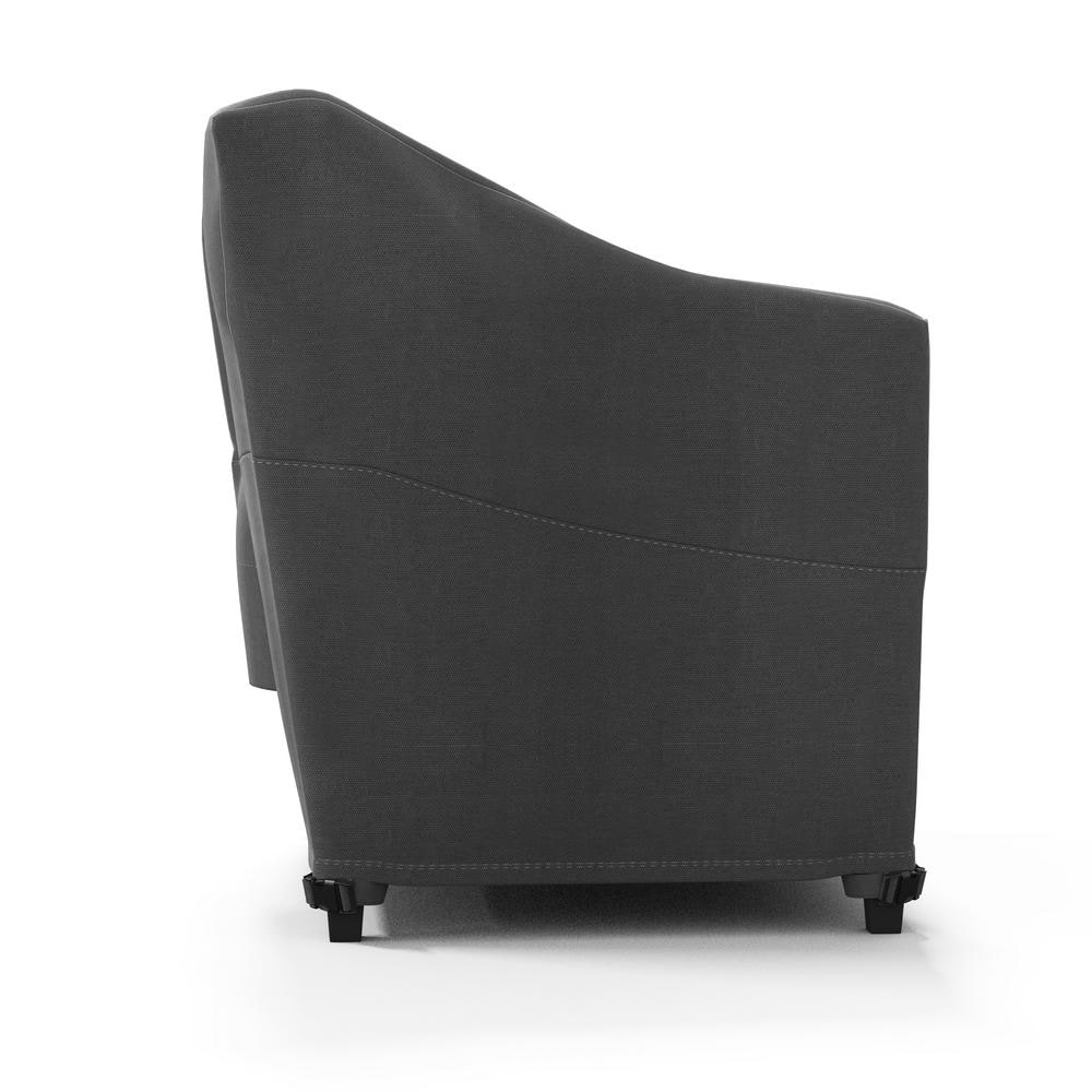 Black Heavy-Duty Weather Resistant Square Patio Chair Cover