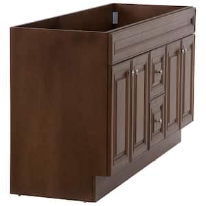 Glensford 60 in. W x 21 in. D x 34 in. H Bath Vanity Cabinet without Top in Butterscotch