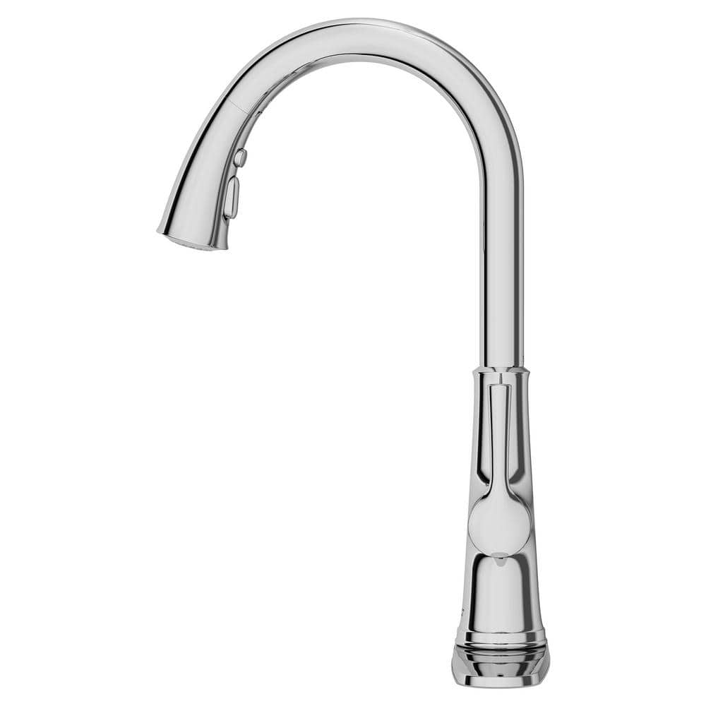 Polished Chrome Single Handle Pull-Down Kitchen Faucet