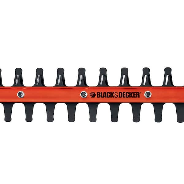 Black & Decker 24 Hedge Trimmer with Rotating Handle, Black/Orange