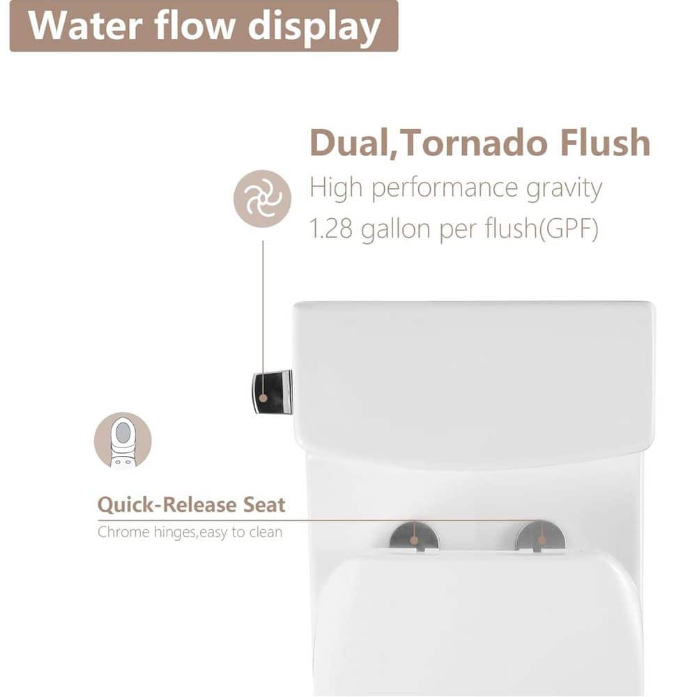 Glossy White Ceramic Elongated One-Piece Corner Toilet