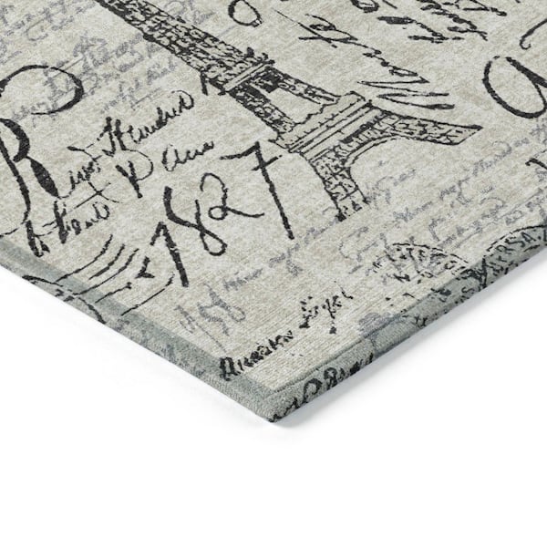 Chantille Machine Washable Indoor/Outdoor Abstract ACN2209 Beige 1 ft. 8 in. x 2 ft. 6 in. Accent Rug