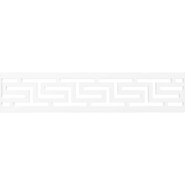Ekena Millwork Tulum Fretwork 0.375 in. D x 46.75 in. W x 10 in. L PVC Panel Molding