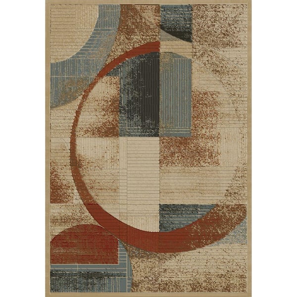 Concord Global Trading Soho Shapes Tonel 7 ft. x 10 ft. Area Rug