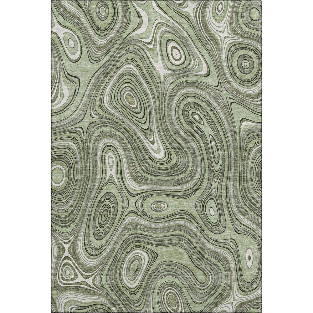 Mayfield Premium Machine Washable Abstract AMF2097 Aloe 8 ft. x 10 ft. Area Rug price history on PriceWatchPro