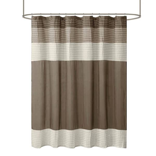 Aoibox 72 in. W x 72 in. Polyester Shower Curtain in Natural