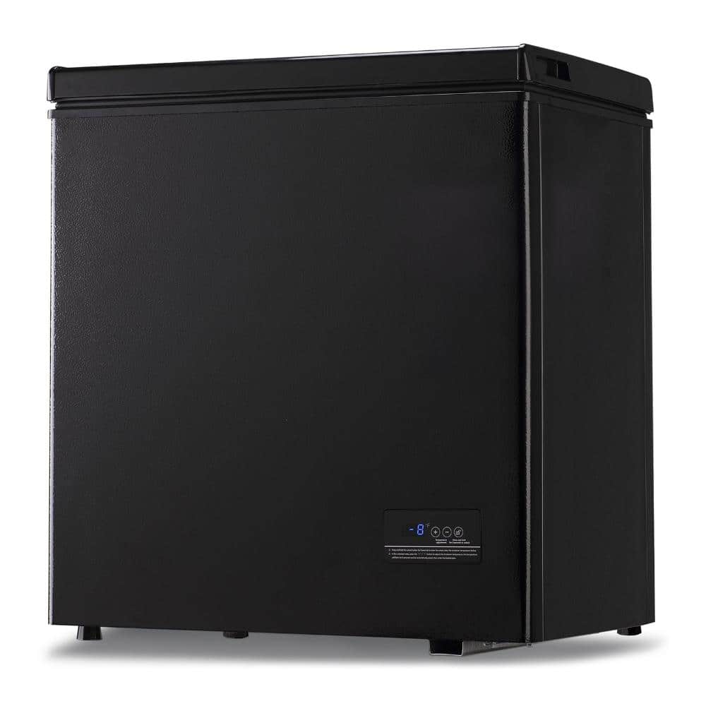 5 cu.ft Manual Defrost Mini Upright Freezer in Black with Adjustable 7 Thermostat and Removable Basket price history on PriceWatchPro