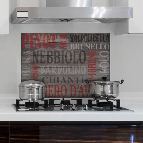 Brewster Brown Wine Kitchen Panel Wall Decal