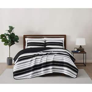 Brentwood Stripe Twin/Twin XL 2 Piece Mulitcolor Microfiber Quilt Set