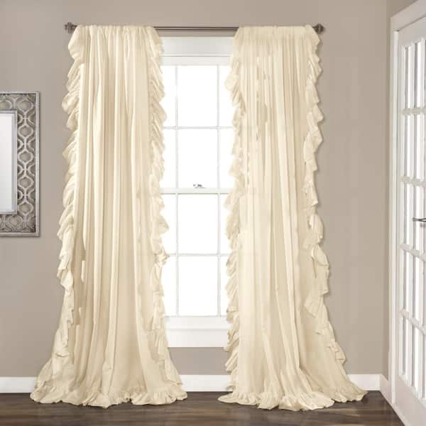 Lush Decor Reyna Juvy Ivory Room Darkening Window Panel - 95 in. x 54 in. (2-Piece)
