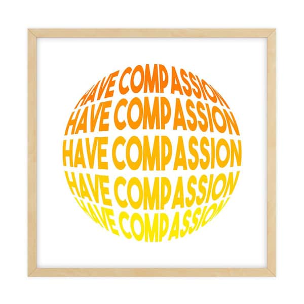 Unbranded Dimensional Word Art Framed Typography Art Print 18 in. x 18 in.