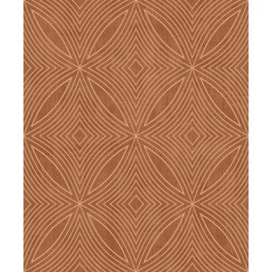 Gold and Orange Special FX Geometric Kaleidoscope Spiral Effect Wallpaper