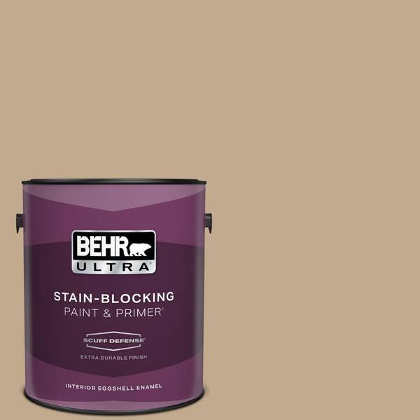 BEHR ULTRA 1 gal. #BXC-07 Palomino Tan Extra Durable Eggshell Enamel Interior Paint & Primer