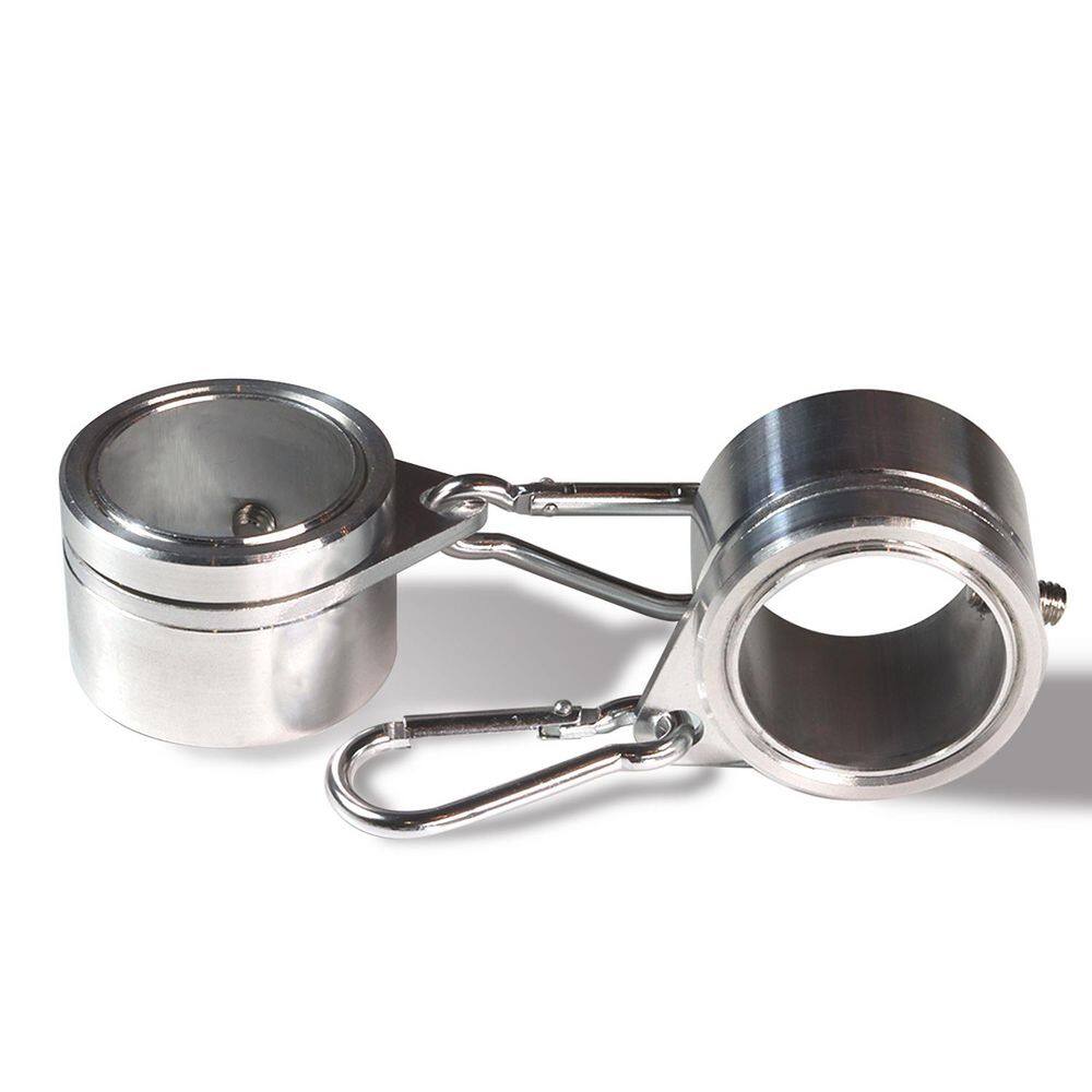 Aluminum Flagpole Mounting Rings 360-Degree Anti Wrap with Carabiner for 1 in. Dia Flag Pole Silver (2-Pack) price history on PriceWatchPro