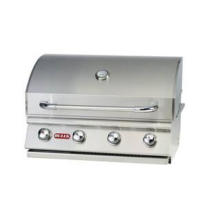 Outlaw Drop-In Steel Barbecue Grill Head Grill and Fire Pit in Stainless Steel