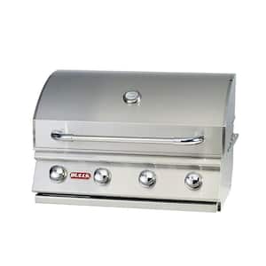 Outlaw Drop-In Steel Barbecue Grill Head Grill and Fire Pit in Stainless Steel