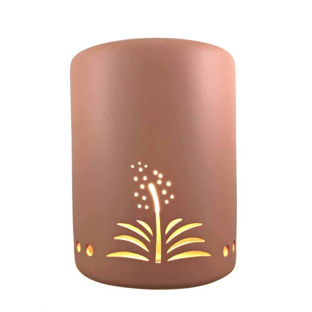 Light Styles of Santa Fe - Yucca 1-Light Adobe Hardwired Indoor/Outdoor Wall Lantern Sconce