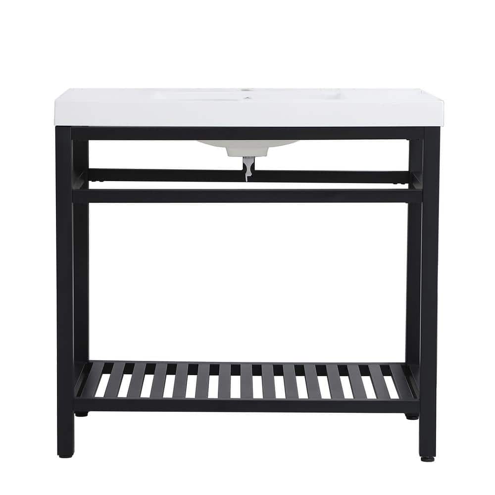 Timeless Home 36 in. W x 22 in. D x 34 in. H Single Bathroom Vanity in Blac