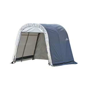 ShelterCoat 11 ft. x 12 ft. Wind and Snow Rated Garage Round Gray STD