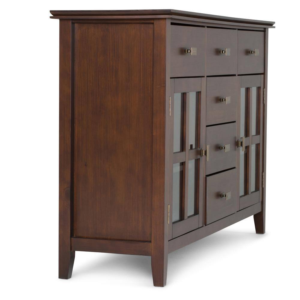 Artisan Handcrafted Solid Wood Sideboard in Russet Brown
