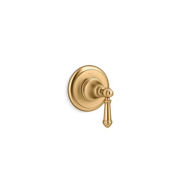 KOHLER Artifacts 1-Handle Valve Handle Trim Kit in Vibrant Brushed Moderne Brass (Valve Not Included)