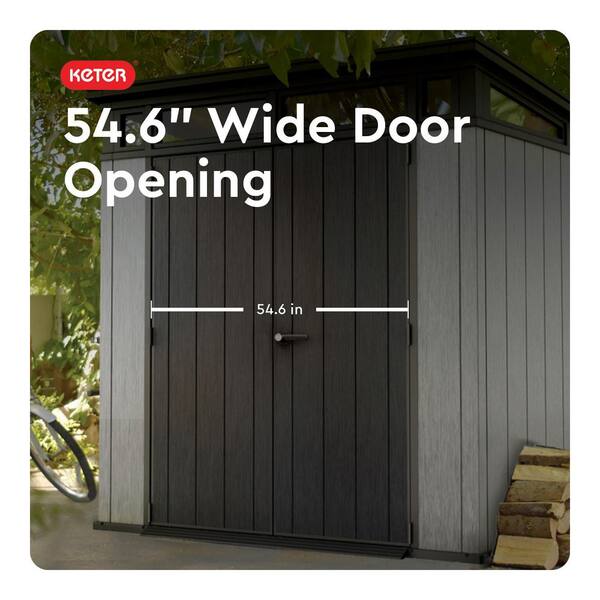 Keter Artisan Evo 7 ft. W x 7 ft. D Resin Plastic Outdoor Storage