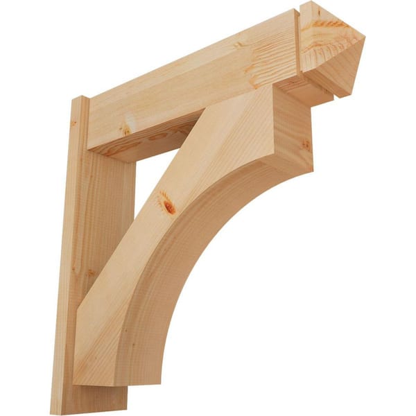 Ekena Millwork 8 in. x 30 in. x 30 in. Westlake Arts and Crafts Smooth Douglas Fir Outlooker