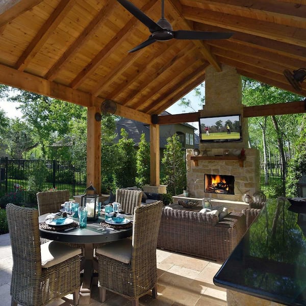 Java 54 in. Indoor/Outdoor Kocoa Ceiling Fan with Remote Control