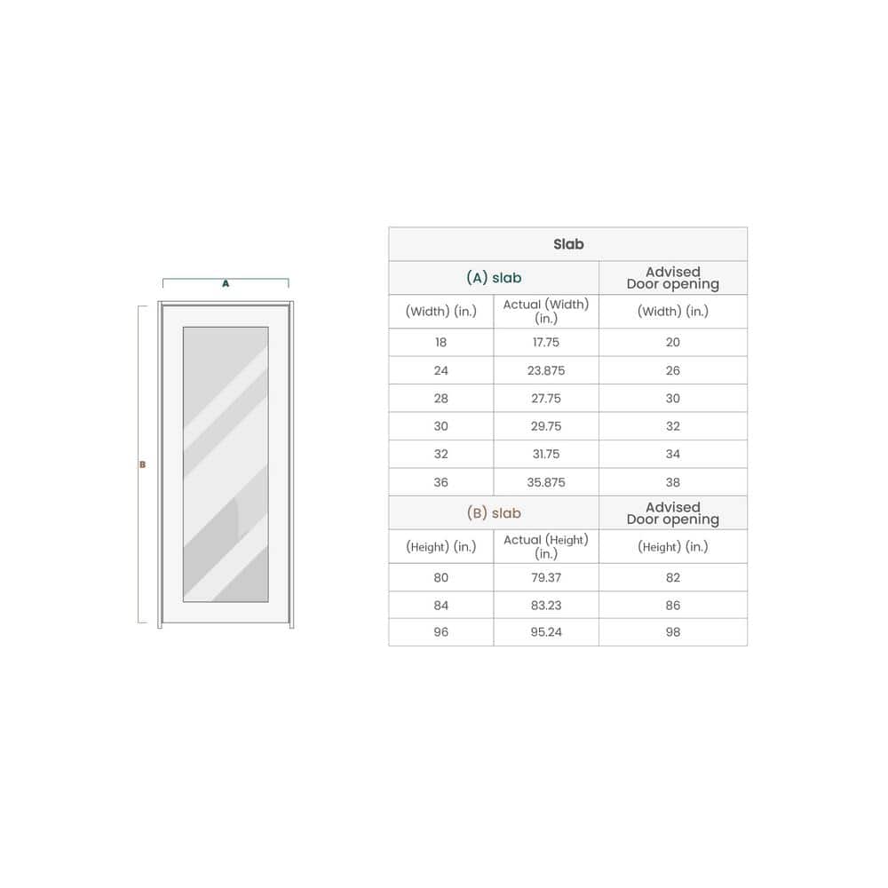 Snow White Frosted Glass and Pine Interior Door Slab