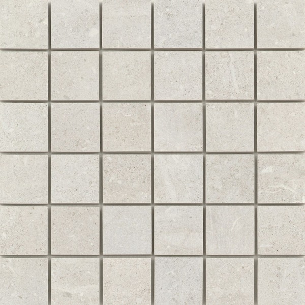 Uptown Sugar Hill 11.81 in. x 11.81 in. x 9mm Porcelain Mesh-Mounted Mosaic Tile (0.97 sq. ft.)