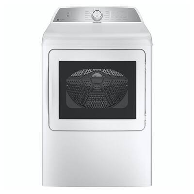 7.4 cu. ft. White Gas Dryer with Sanitize Cycle and Sensor Dry, ENERGY STAR