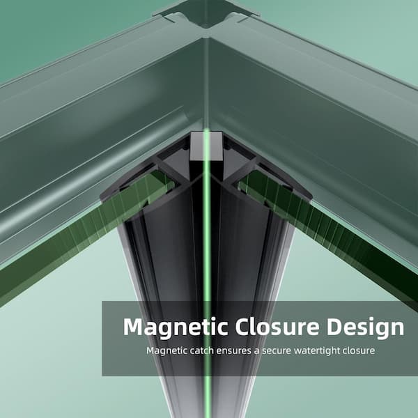 36 in. W x 72 in. H Square Double Sliding Framed Corner Shower Enclosure in Matte Black Finish with Clear Glass