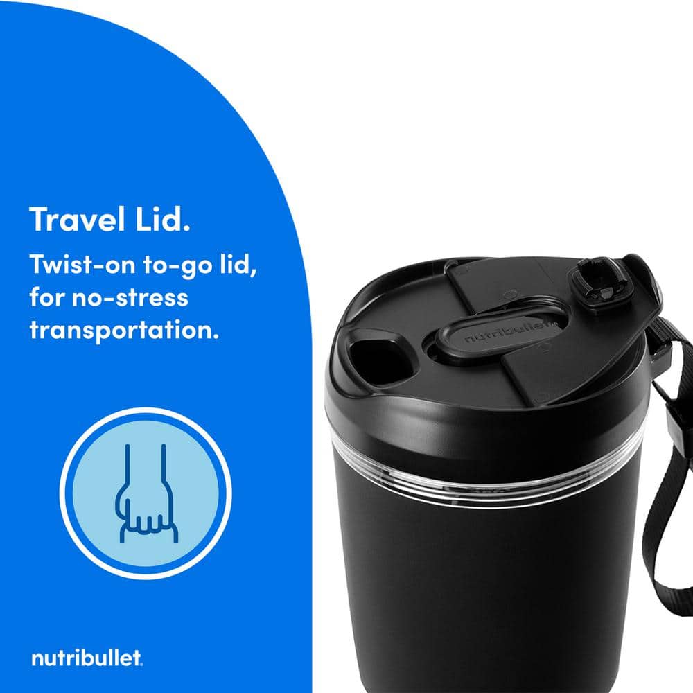 Black and Clear Cordless Portable Blender with Tritan Cup
