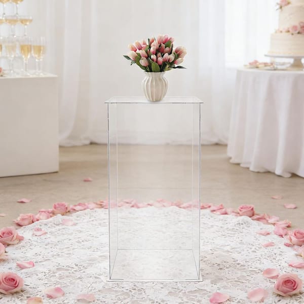 YIYIBYUS 24 in. x 12 in. Rectangular Acrylic Clear Decorative